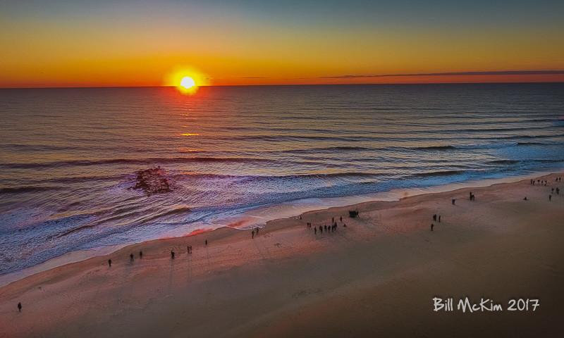 First sunrise photos Jan 1 2017 & a Whale to start the year in Belmar
