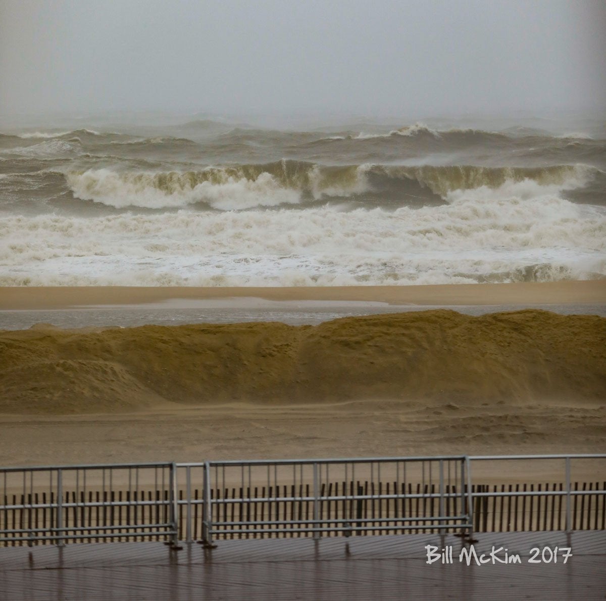 Noreaster pounds the beaches in New Jersey