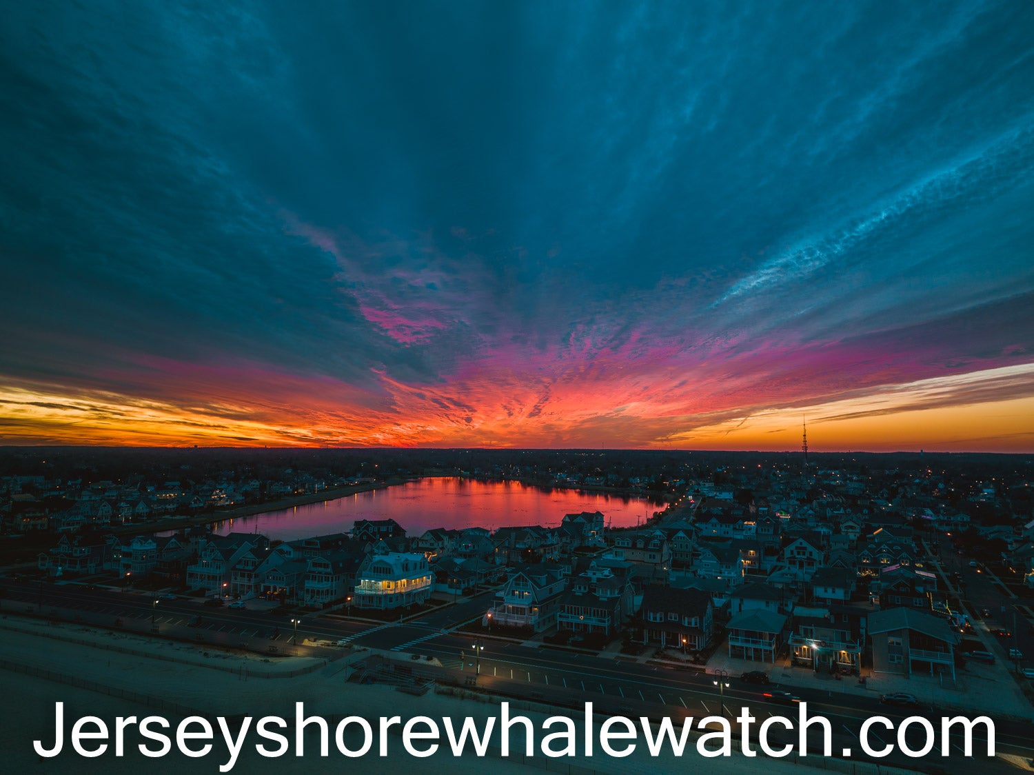 Saturday evening sunset Belmar NJ click here
