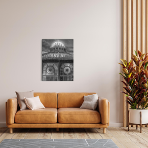 Asbury Park Carousel Eyes Artwork Bill McKim Photography -Jersey Shore whale watch tours Black Wrap 1.25 inch 30x40 inch