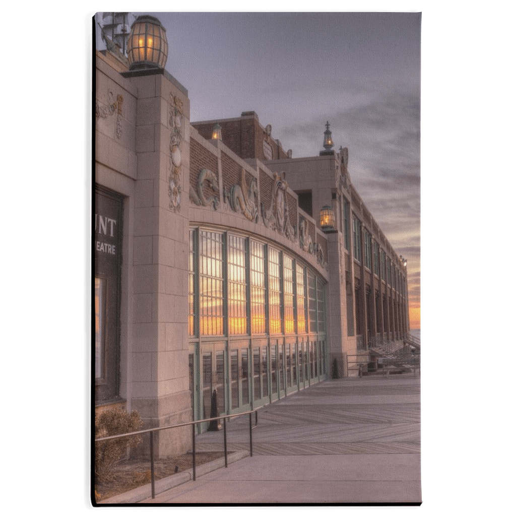 Asbury Park Paramount Theater Sunrise artwork Bill McKim Photography -Jersey Shore whale watch tours 