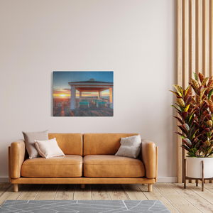 Avon by the Sea artwork jersey shore Bill McKim Photography -Jersey Shore whale watch tours Image Wrap 1.25 inch 30x40 inch