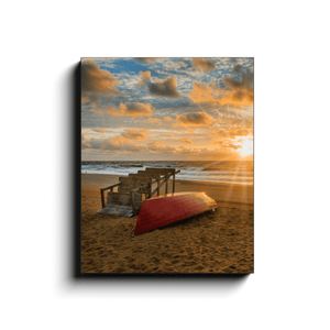 Belmar Lifeguard Boat & Chair at Sunrise Bill McKim Photography -Jersey Shore whale watch tours 