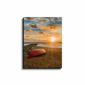 Belmar Lifeguard Boat & Chair at Sunrise Bill McKim Photography -Jersey Shore whale watch tours 