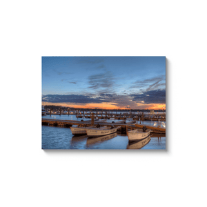 Belmar Marina Blue Sky sunset Canvas Gallery Wrap Bill McKim Photography -Jersey Shore whale watch tours 