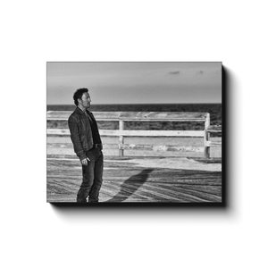 Bruce Springsteen Lonesome Day Asbury Park 2002 canvas or metal Bill McKim Photography -Jersey Shore whale watch tours Black Wrap 1.25 inch 16x20 inch