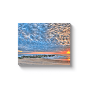 Colorful Sunrise Canvas Gallery Wrap Bill McKim Photography -Jersey Shore whale watch tours Image Wrap 1.25 inch 16x20 inch