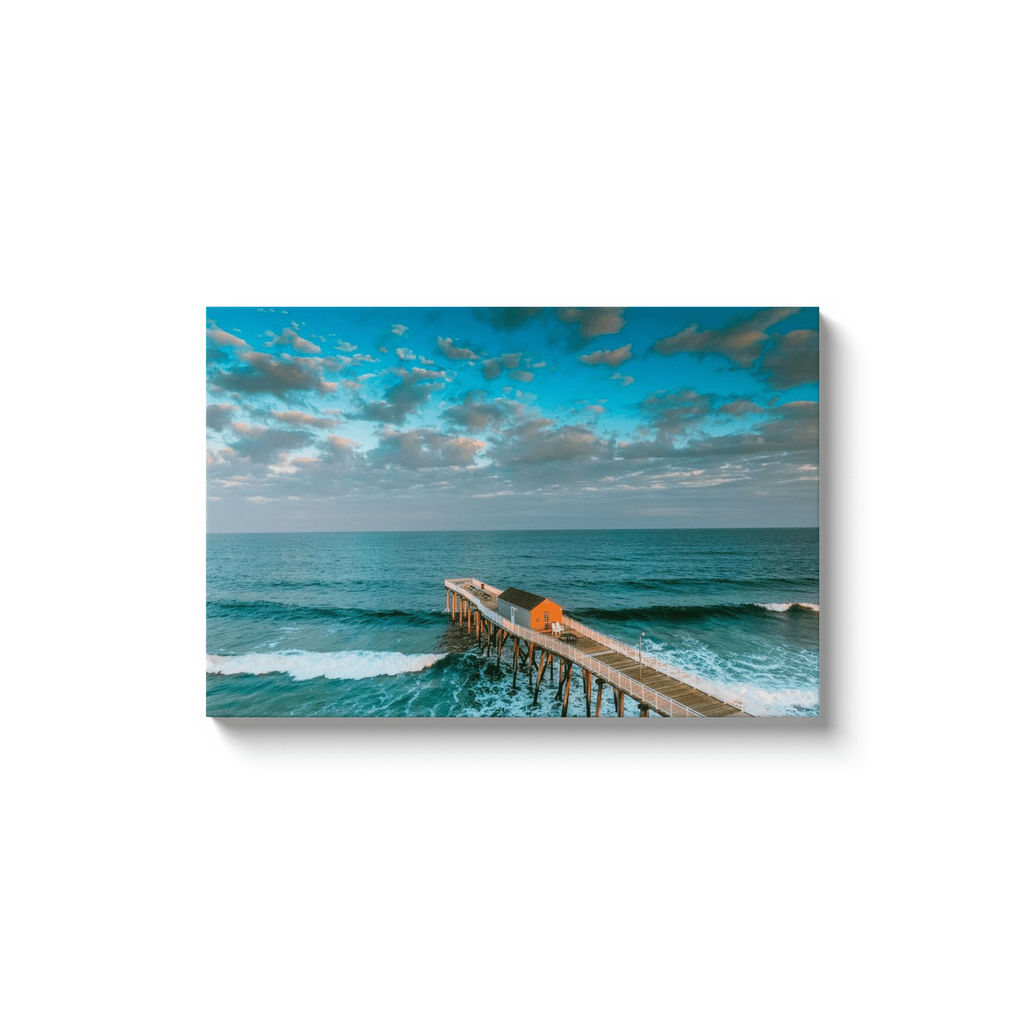 Glo-Wing Belmar Fishing Pier Bill McKim Photography -Jersey Shore whale watch tours Image Wrap 1.25 inch 20x30 inch