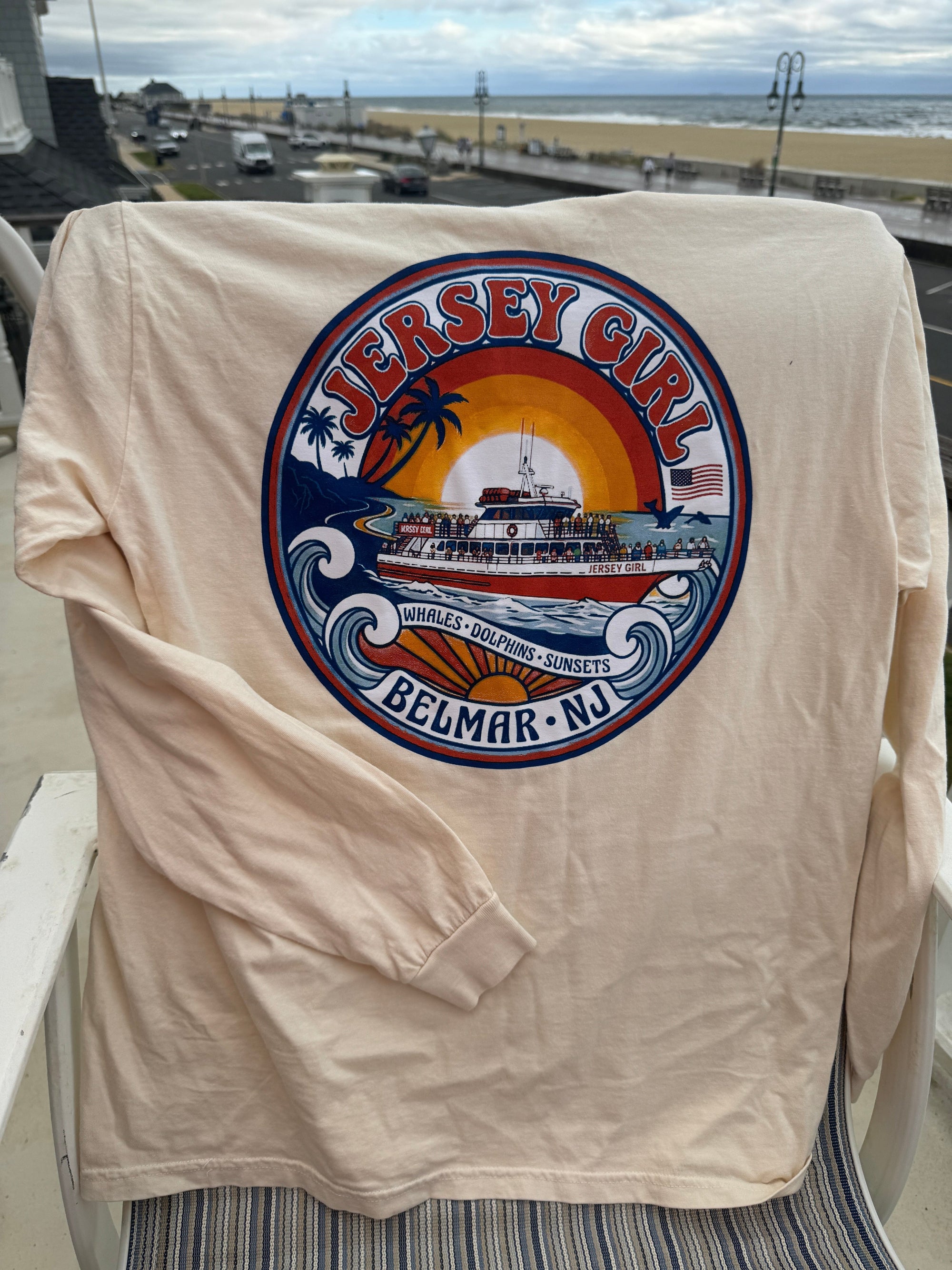Jersey Girl Endless Summer T-Shirt Bill McKim Photography -Jersey Shore whale watch tours 