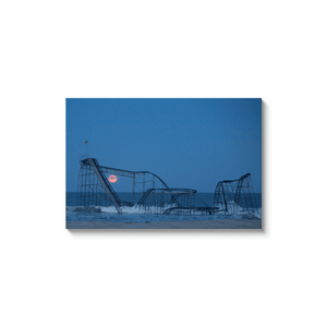 Jet Star Roller Coaster Full Moon Seaside Heights NJ Jetstar Bill McKim Photography -Jersey Shore whale watch tours 