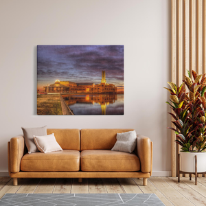 Reflections of Asbury Park: Coastal Photography by Bill McKim Bill McKim Photography -Jersey Shore whale watch tours Image Wrap 1.25 inch 48x60 inch