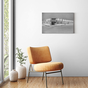 Stone Pony Asbury Park Snow Covered Artwork print Bill McKim Photography -Jersey Shore whale watch tours Image Wrap 1.25 inch 20x30 inch