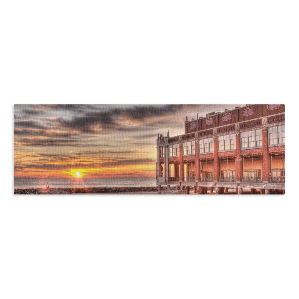 Tonemapped Sunrise Canvas by Bill McKim Photography Bill McKim Photography -Jersey Shore whale watch tours Image Wrap 1.25 inch 10x30 inch