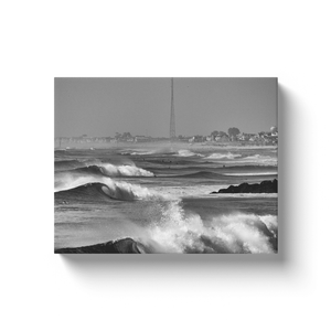 Triple Waves Spring Lake Manasquan Belmar Bill McKim Photography -Jersey Shore whale watch tours Image Wrap 1.25 inch 11x14 inch