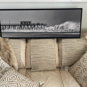 20 x 50 floating frame Black ready to hang on the wall Bill McKim Photography -Jersey Shore whale watch tours 