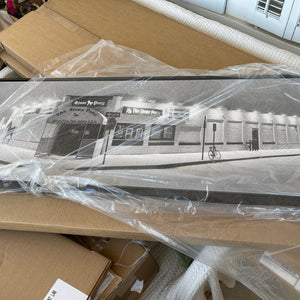 20 x 50 floating frame Black ready to hang on the wall Bill McKim Photography -Jersey Shore whale watch tours Stone Pony 