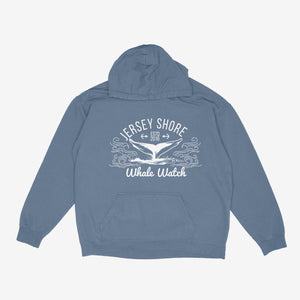 Adult Hooded Sweatshirt 2023 Bill McKim Photography -Jersey Shore whale watch tours Small Blue 