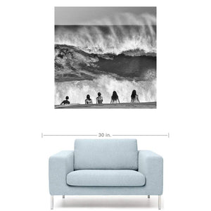 Beach Kids Big Wave Belmar Premium Canvas Gallery Wrap CG Pro Prints 24"x24"x1.25" Premium Canvas Gallery Wrap 