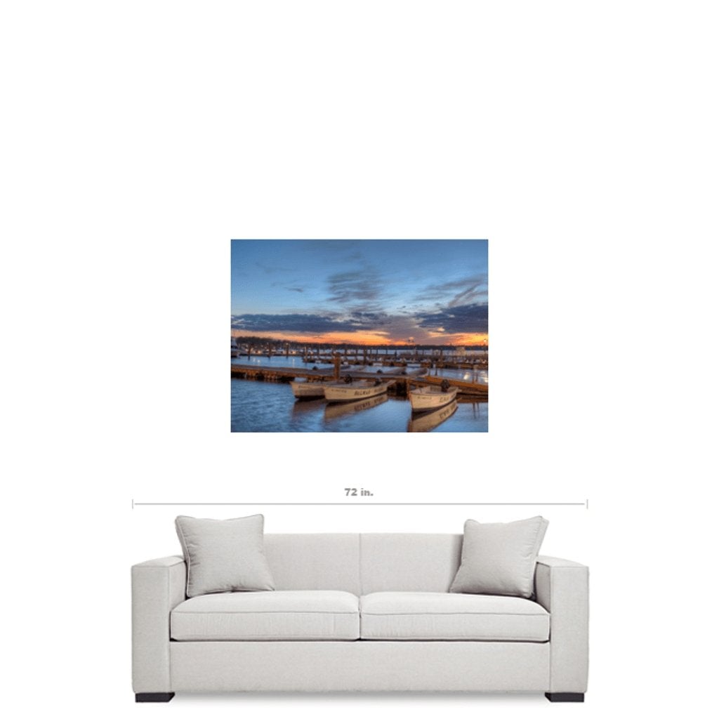 Belmar Marina Blue Sky sunset Canvas Gallery Wrap Premium Canvas Gallery Wrap CG Pro Prints 20 x 30 