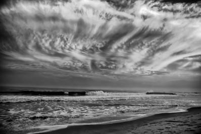 Black and White Clouds over the Jersey Shore Prints McKim Photography 