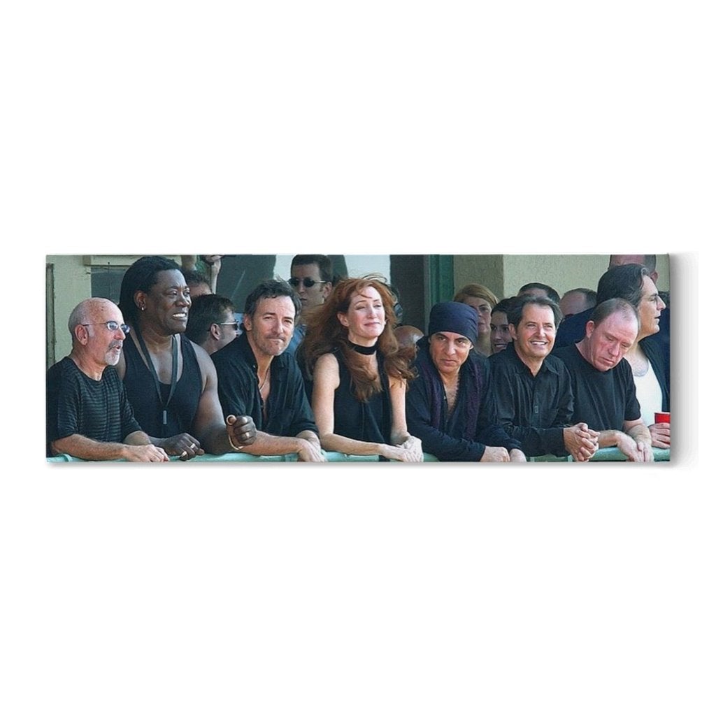 Bruce Springsteen & E Street Band 2002 Traditional Stretched Canvas Bill McKim Photography 0.75 inch - Thin 12x36 inch 