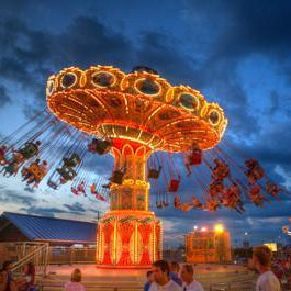 Carousel Swings Point Pleasant Beach sunset Prints McKim Photography 24 x 32 