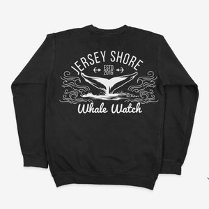 Est. 2016 Design Jersey Shore Whale Watch Heavyweight Sweatshirt printed both sides Bill McKim Photography 