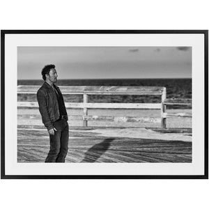 Framed Prints Bruce Springsteen Asbury Park 2002 Bill McKim Photography -Jersey Shore whale watch tours Satin Contemporary Black