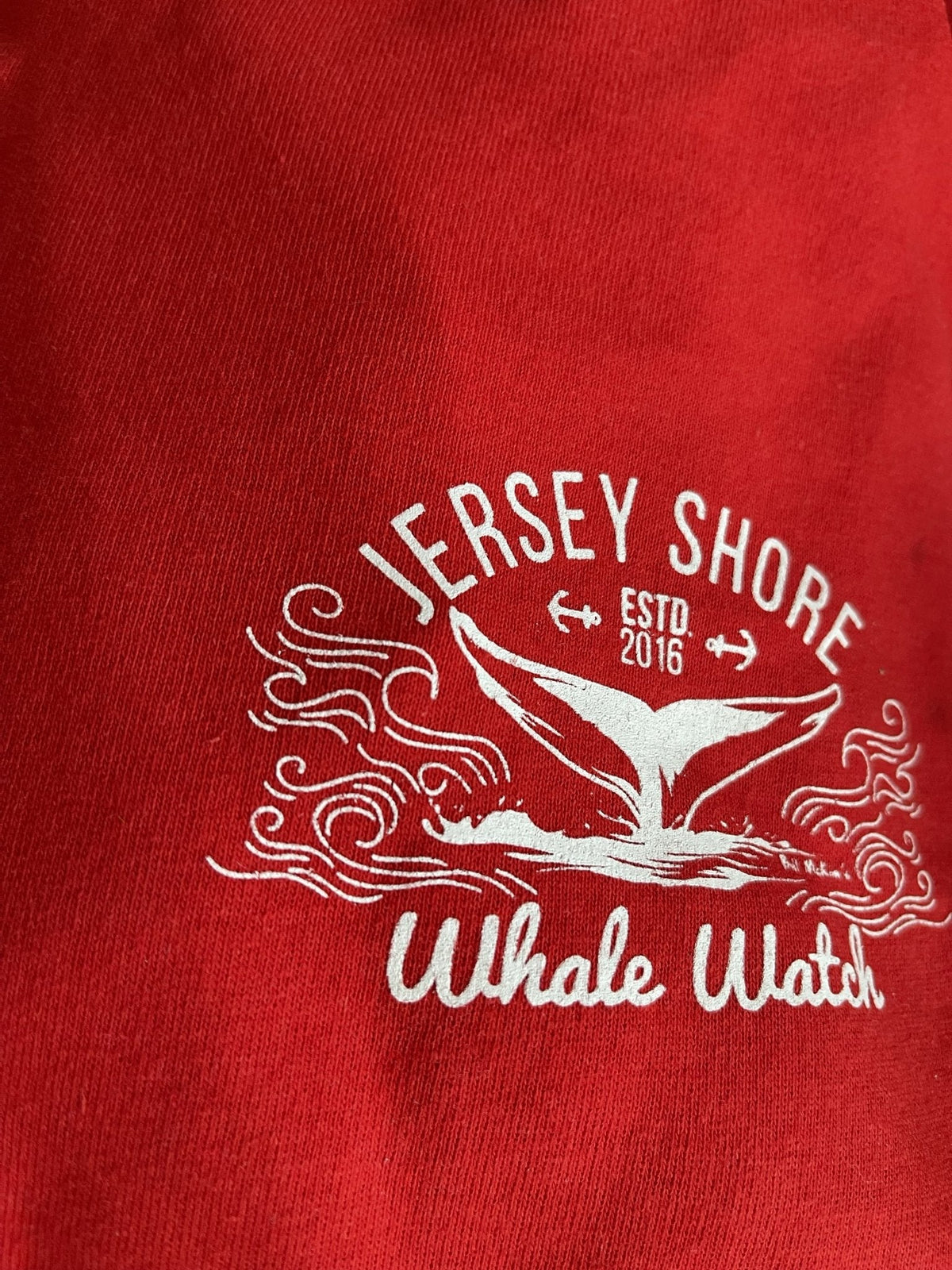 Jersey Shore Whale Watch Tshirt Amazing Quality Preshrunk Bill McKim Photography 5XL RED LONG SLEEVE 