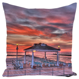 Outdoor Pillows Avon By The Sea Sunrise Bill McKim Photography 