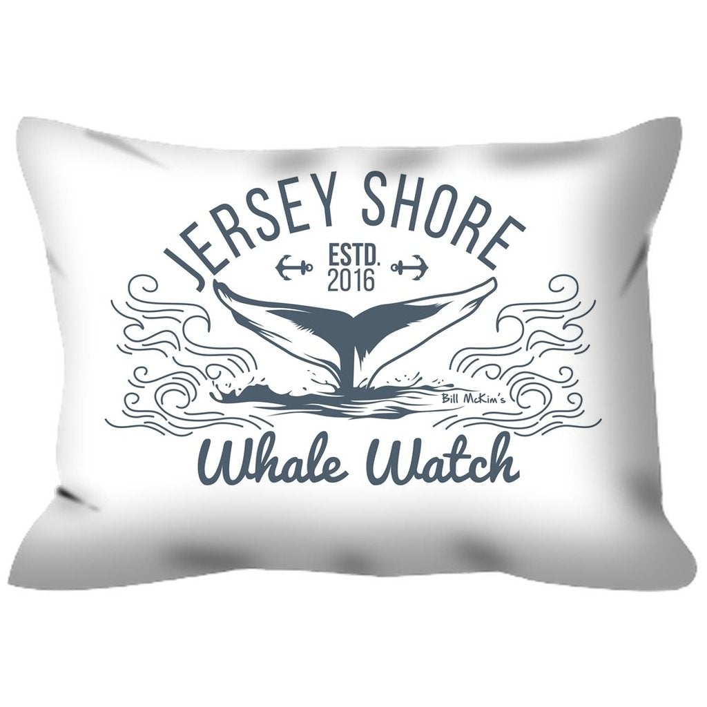 Outdoor Pillows Jersey shore whale watch Double sided Bill McKim Photography 14x20 inch With Zipper (insert included) 