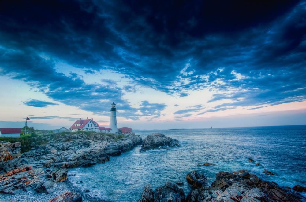 Port head lighthouse Maine Cape Elizabeth Portland Maine Bill McKim Photography 
