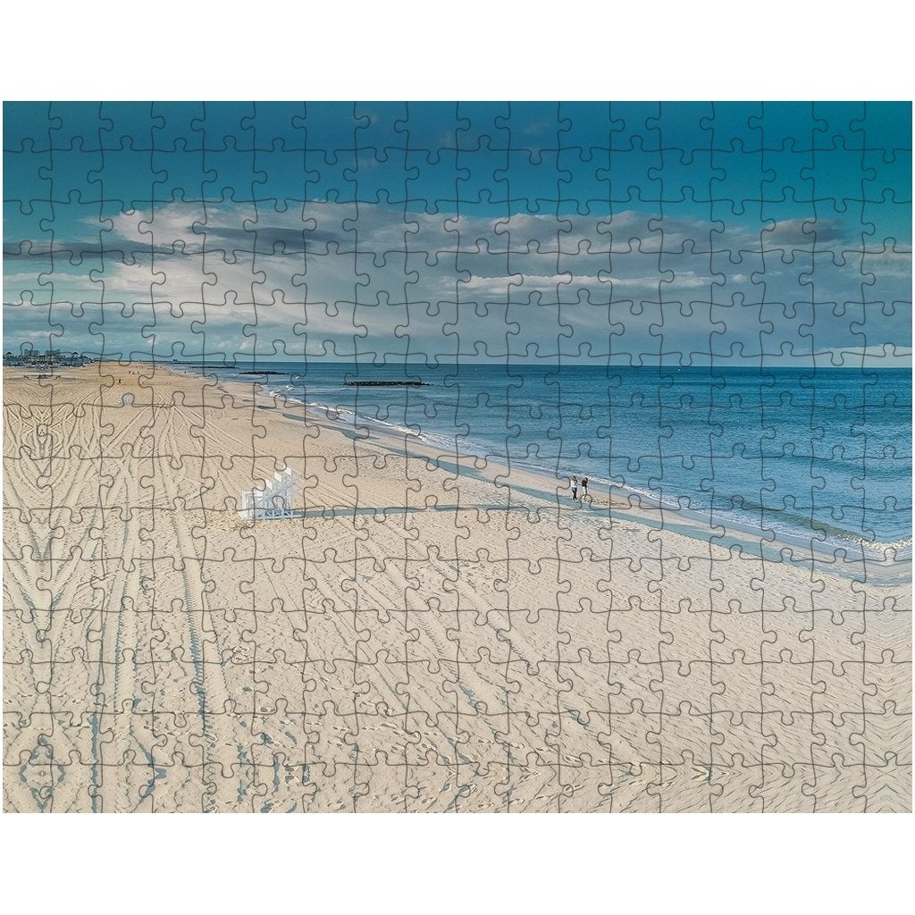 Puzzles Belmar Beach Bill McKim Photography -Jersey Shore whale watch tours 10x14 inch 
