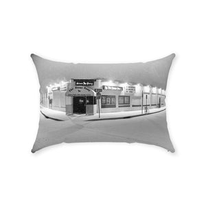 Throw Pillows Snow Pony Asbury Park NJ Bill McKim Photography With Zipper Cotton Twill 14x20 inch