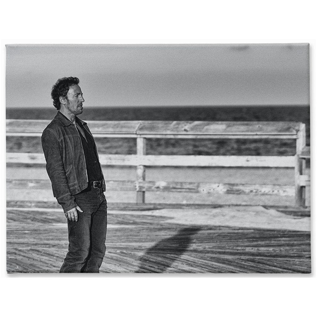 Traditional Stretched Canvas Ready to hang on wall Bruce Springsteen Bill McKim Photography -Jersey Shore whale watch tours 0.75 inch - Thin 30x40 inch 